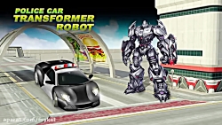 Police Car Transformer Robot Wars