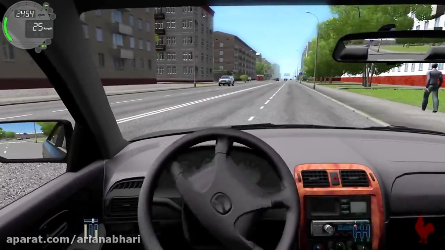 City Car Driving - Mazda 626  - Fast Driving