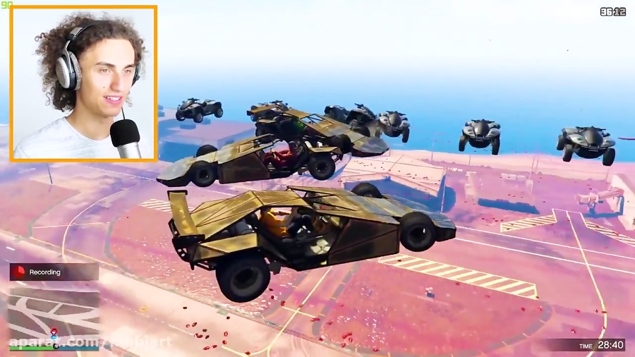 EXTREME RAMP CAR SKY DERBY! (Gta 5 Funny Moments)