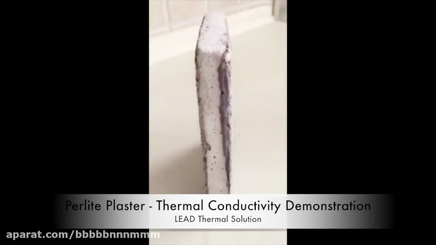 Perlite Plaster Thermal Conductivity Demonstration