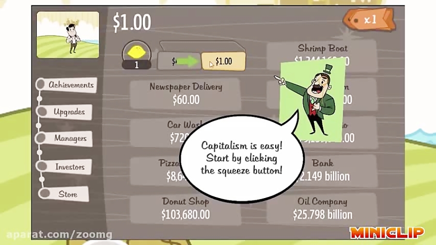 گیم پلی بازی AdVenture Capitalist