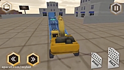 Construction Crane Game Trailer