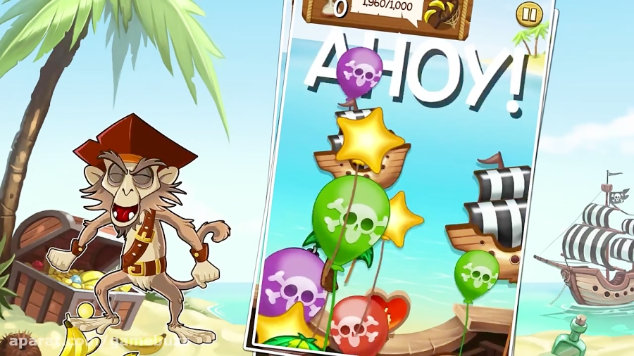 تریلر بازی Monkeys Ahoy! Available on the App Store
