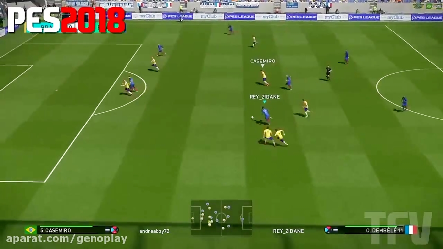 مقایسه جدید فیفا ۱۸ و Pes 18