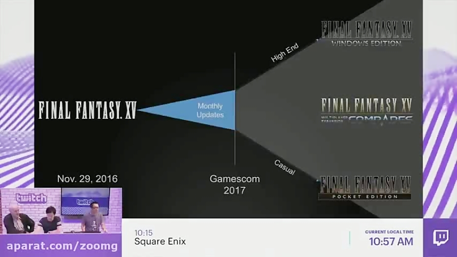 صحبت تاباتا در مورد Final Fantasy XV - زومجی