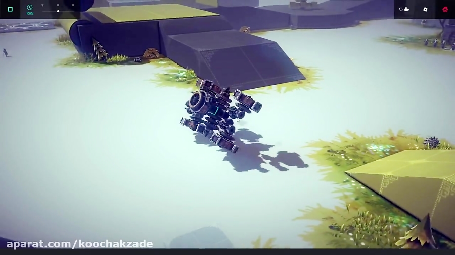 Besiege Gameplay - AMAZING GROUND VEHICLES - Scramjet Tank, Flying Buggy - Besiege Best Creations