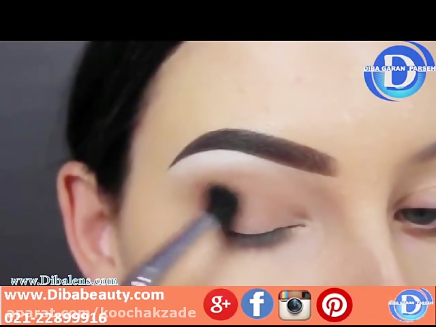 آموزش گام به گام آرایش روز برای چشم های روشن(زیرنویس فارسی)