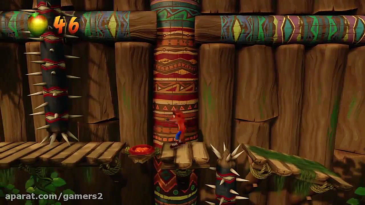 گیم بازی crash bandocoot nsane trilogy:crash1 سنسور فشار اینتراوسکولار