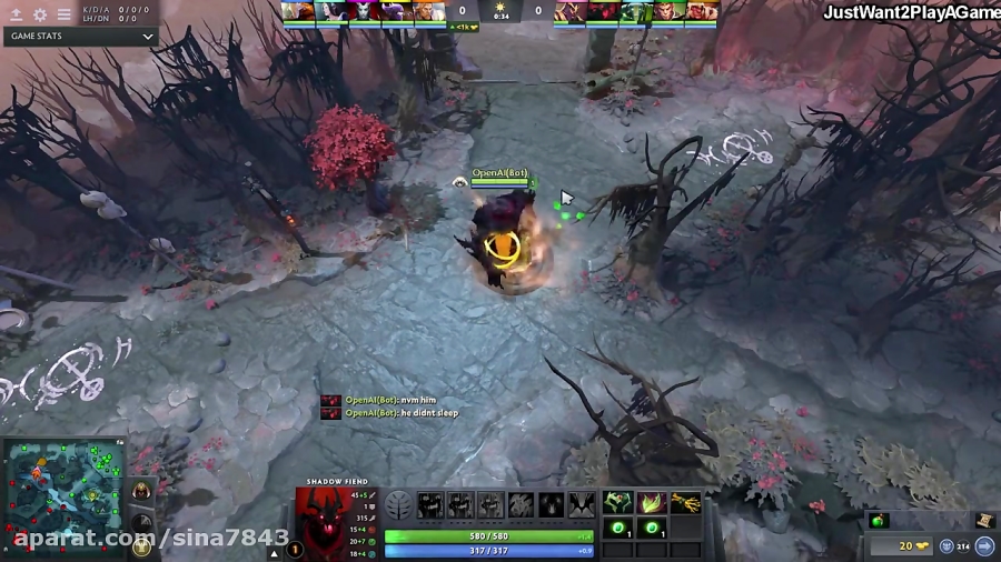 Miracle- Shadow Fiend is not Human - He is OpenAI Bot