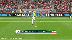 گیم پلی فیفا جام جهانی 2018 ایران و کره جنوبی- پنالتی