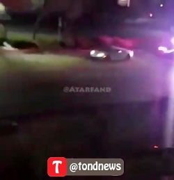 فرار دیدنی لامبورگینی از دست پ...