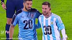 حرکات مسی و سوارز در بازی اروگ...