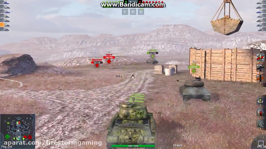 گیم پلی بازی world of tanks blitz