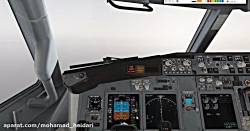 XPlane11: 波音737飛機降落高雄國際航空站(RCKH)，無自動駕駛儀，多雲的天氣