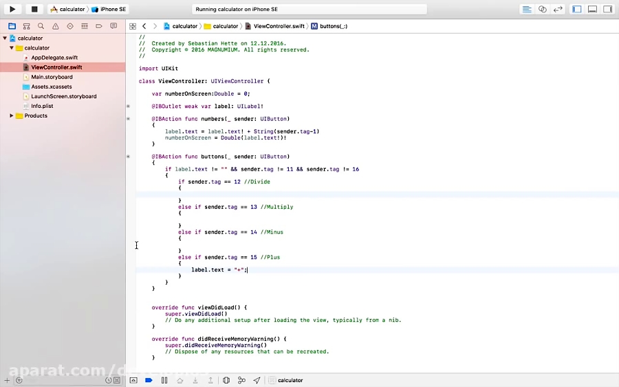 How To Make A Calculator App In Xcode 8 (Swift 3.0) Part 2/2