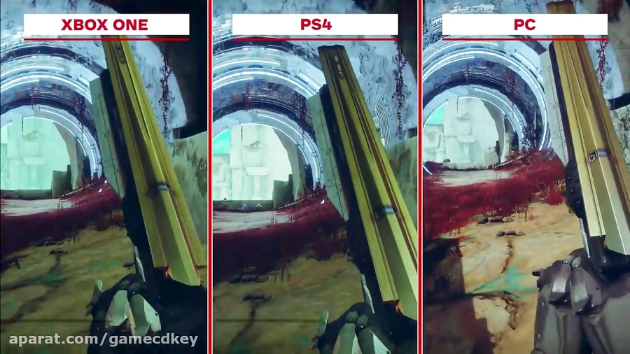 مقایسه گرافیک Destiny 2 Beta در Xbox One SوPS4 ProوPC