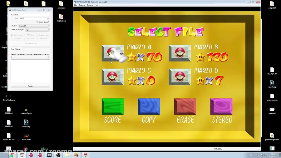 نحوه راه اندازی بازی Super Mario 64 Online