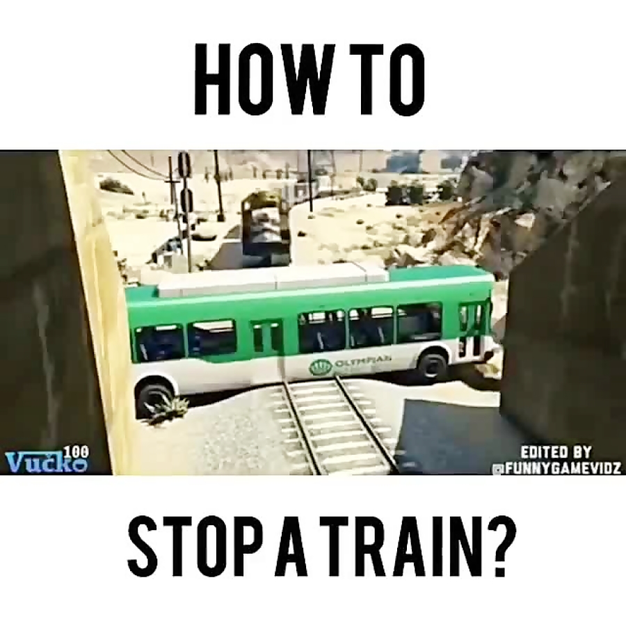 آموزش نگه داشتن قطار GTA v fun