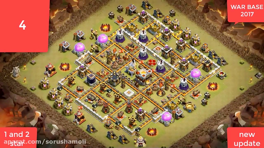 clash of clans | TH 11 base war | top #1 | new update 2017