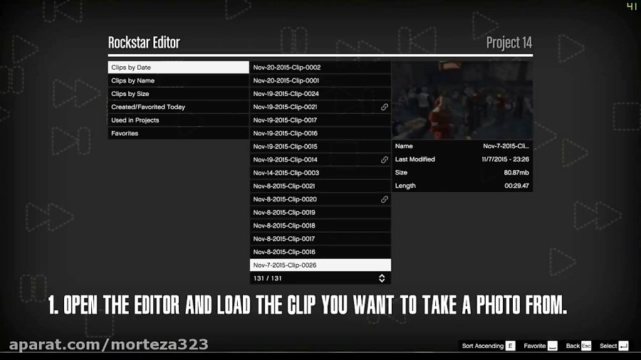 How to take Snapmatic photos in Rockstar Editor.