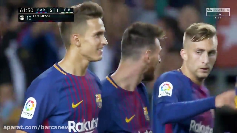 بارسلونا 6 1 ایبار ( خلاصه باز...