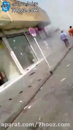 فیلم لحظه اولیه انفجار مسافرخا...