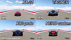 FASTEST SUPER CAR IN GTA ONLINE - XA-21 VS VAGNER VS X80 VS NERO CUSTOM DRAG RACE