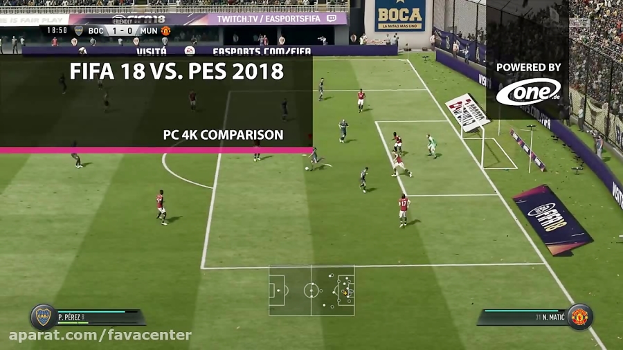 مقایسه گرافیکی بازی PES 18 و FIFA 18