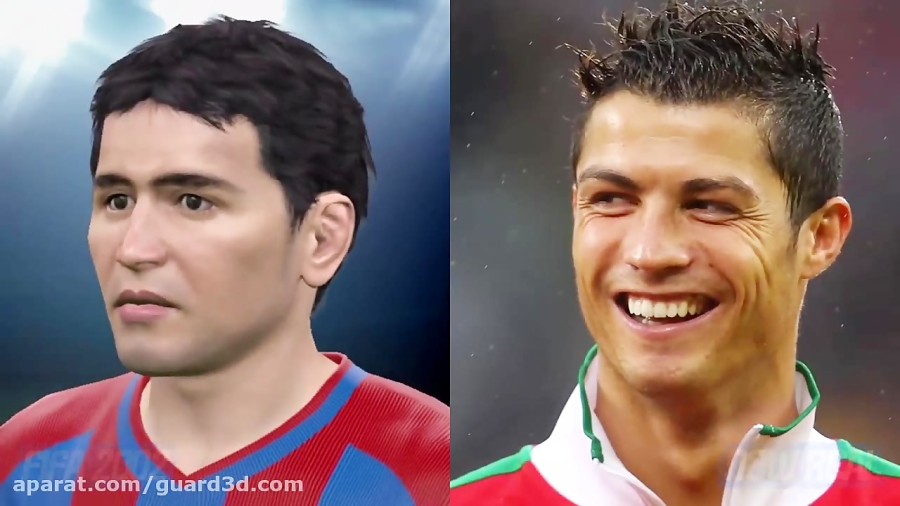 تغییرات چهره کریس رونالدو از FIFA 2000 تا FIFA 17