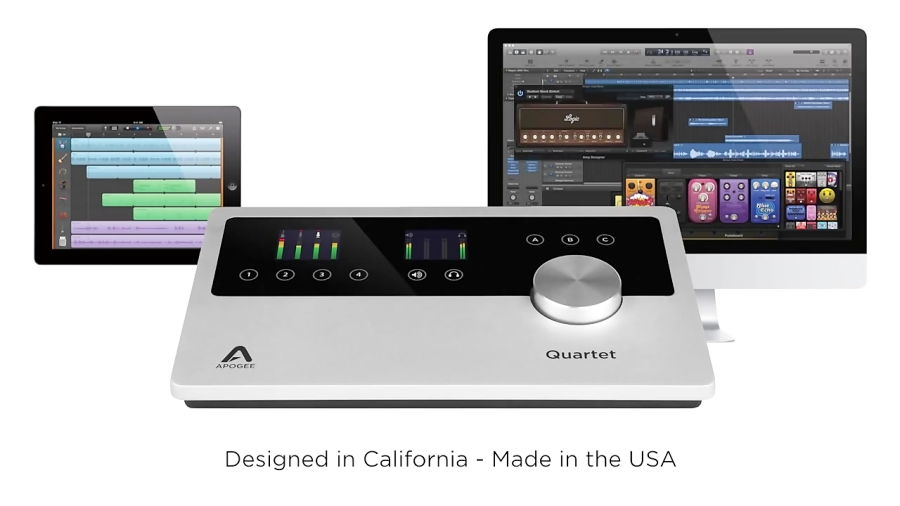 E multimedia. Professional High-Fidelity Audio interface. Apogee Quartet Audio interface how to connect 5.1.