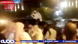 حمله معترضین به رانندگی به زنا...