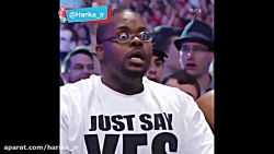 وین رونی در مسابقه کشتی کج