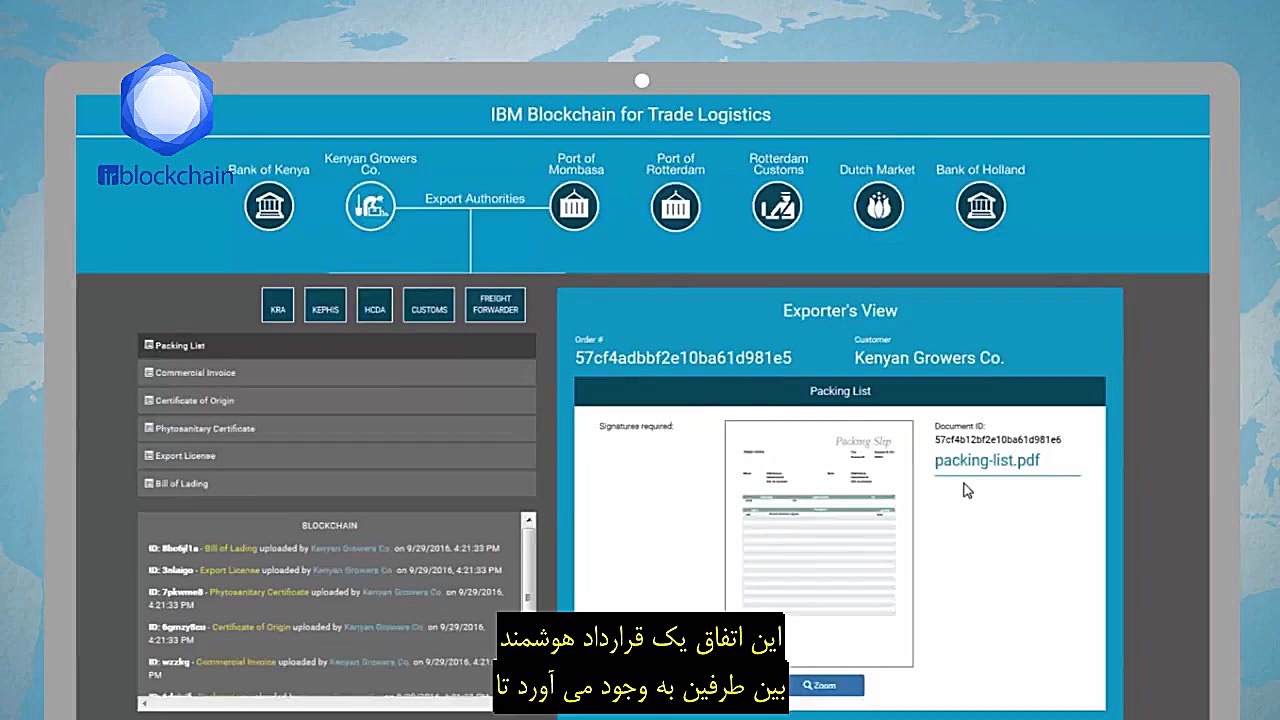 کاربردهای , فناوری , زنجیره , بلوک , حوزه , تأمین , محصولات , تولید , کارخانه , جهان , دست , برسند , فرایندی , حال , حاضر , انجام , فرایند , شکل , سنتی , هزینه , زمان , ناکارآمد , (بلاک , چین) , عرصه , متحول , ویدیو , همکاری , IBM , Maersk , ببینید
