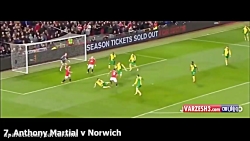 تمام گلهای آنتونی مارسیال برای...