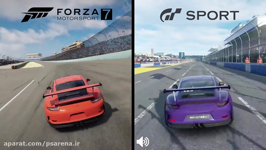Forza Motorsport 7 Vs Gran Turismo Sport - Porsche 911 GT3 RS Sound Comparison