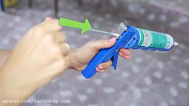 نحوه استفاده از چسب درزگیر سیلیکون بوسیله دستگاه تزریق بلیچینگ