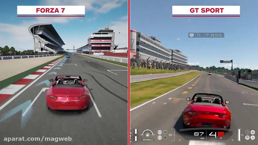 مقایسه بازی GT Sport با Forza Motorsport 7