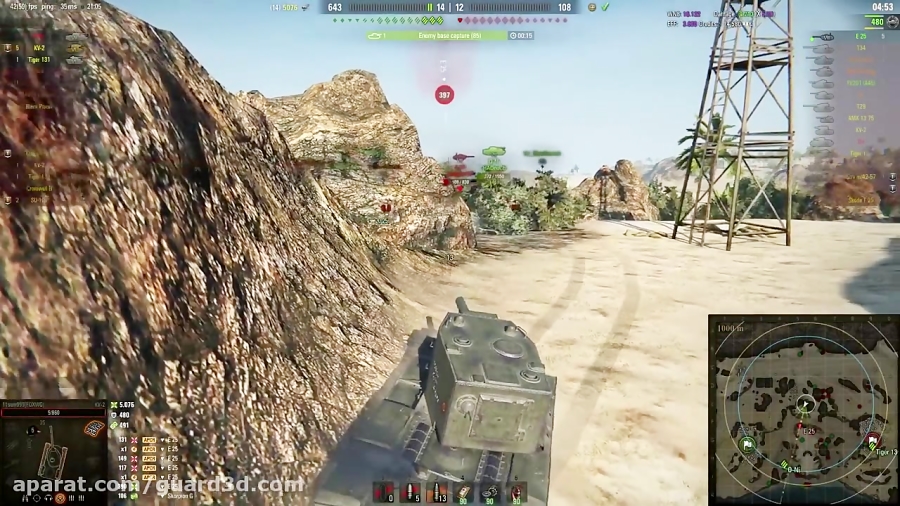 WoT: گیم پلی تانک KV - 2 - 5 Kills 5, 1K Damage