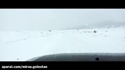 زمستان در جاده توسکستان گرگان