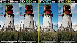 مقایسه TX 1050 Ti/GTX 1060/GTX...