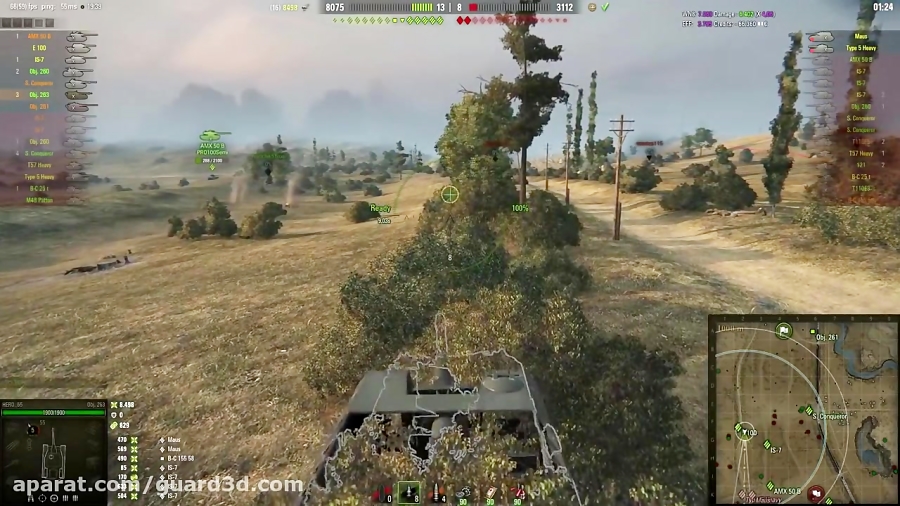 گیم پلی تانک Object 263 - 5 Kills 10, 1K Damage