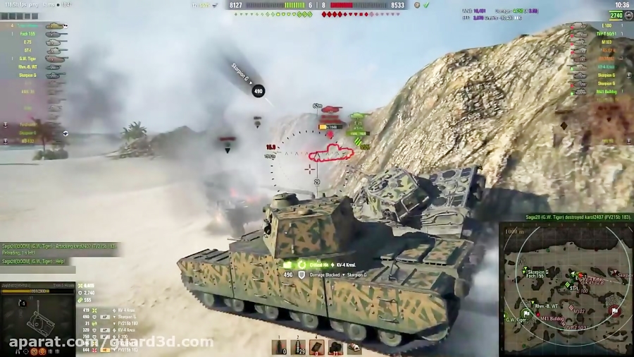 گیم پلی تانک Type 5 Heavy - 10 Kills 10, 3K Damage