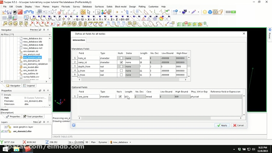 surpac lesson surpac lesson