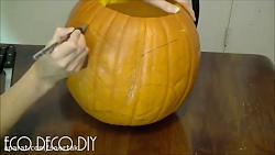 آموزش تزئین کدو هالووین - کدو...