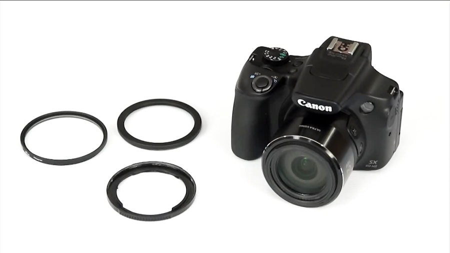 How to attach lens accessories to a Canon PowerShot SX60 HS (and other