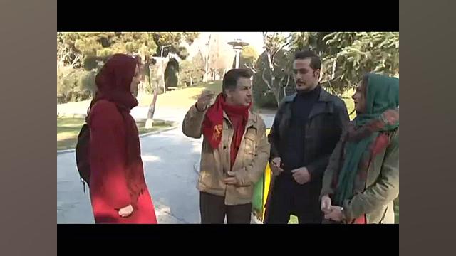 میلاد کی مرام و سحر دولتشاهی در پشت صحنه فیلم مستانه زمان323ثانیه