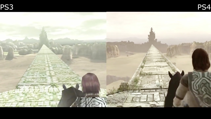 Shadow of the Colossus PS3 vs PS4 Pro 4K