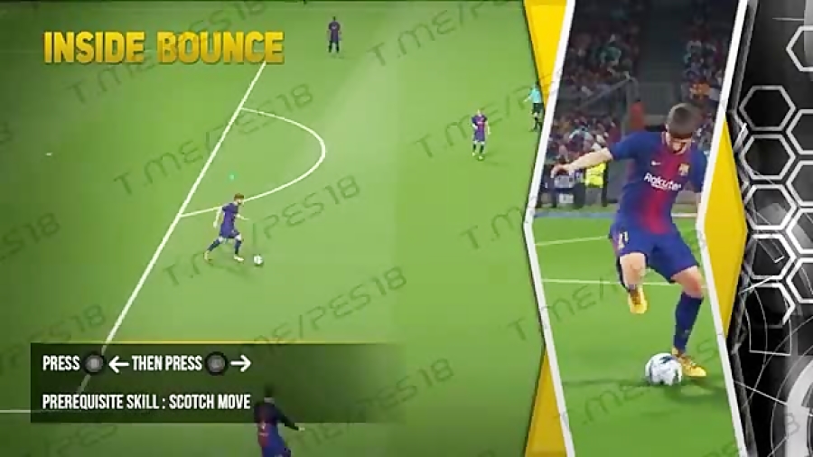 جدید ترین تکنیک ها تو pes2018