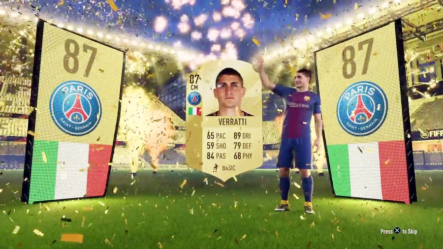 باز کردن پک در فیفا ۱۸ التیمیت تیم ( مارکو وراتی )