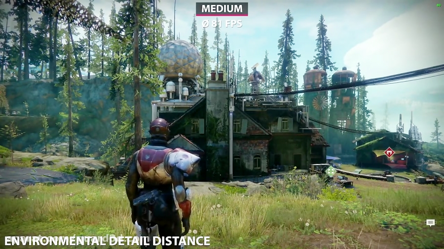 مقایسه تنظیمات گرافیکی بازی Destiny 2 در رزولوشن 1080P